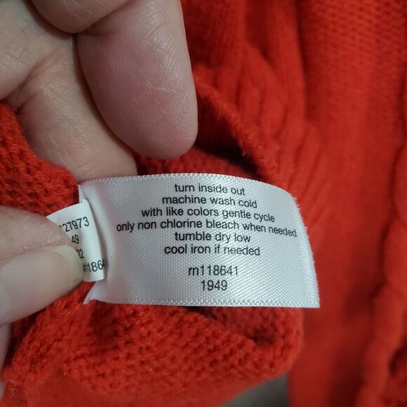 Lane Bryant Red Pointelle Knit Sweater Pull On Round Neck Size 18/20 - Picture 6 of 10